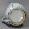 Y327 English blue and white delftare puzzle jug