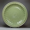 Y33 Longquan celadon ribbed dish, Ming dynasty (1368-1626)