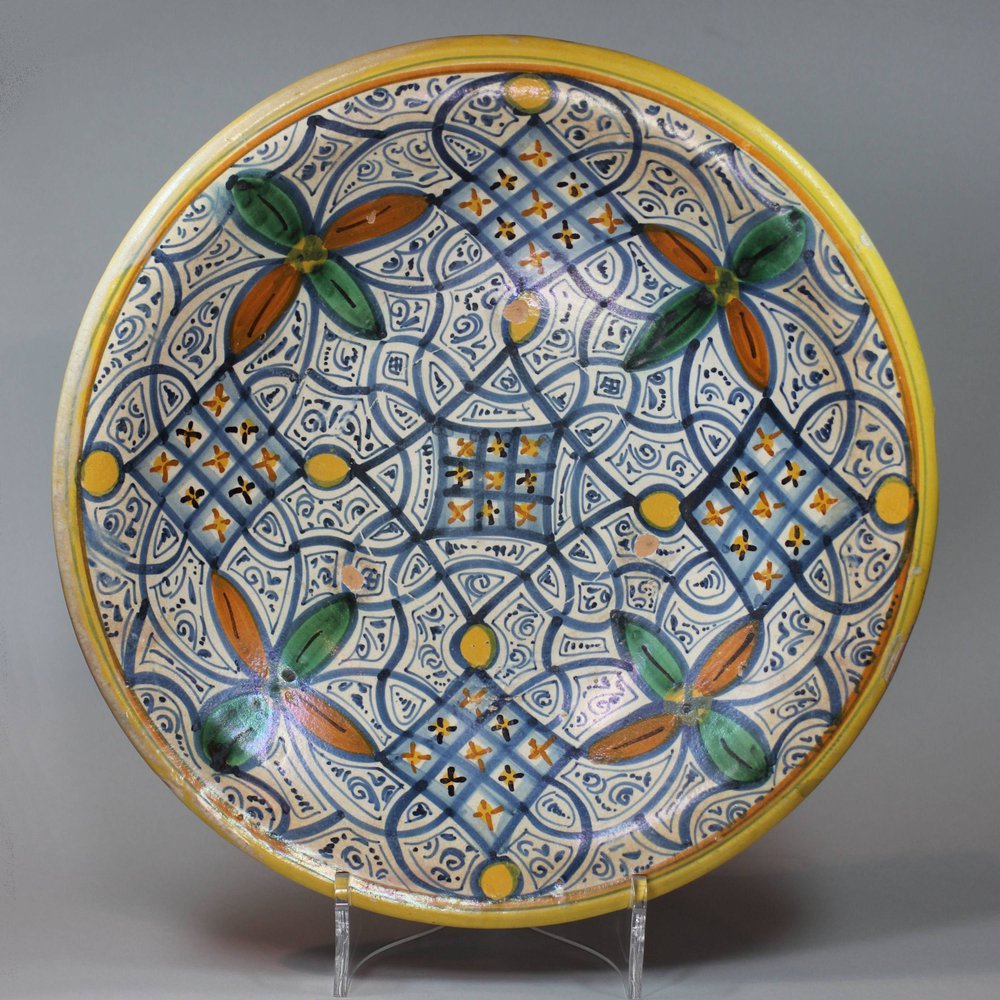 Y35 Montelupo plate, 17th century