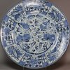 Y353 Japanese blue and white Arita charger, 17th century