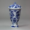 Y355 Blue and white beaker and cover, Kangxi (1662-1722)