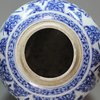 Y370 Blue and white ginger jar, Kangxi (1662-1722)