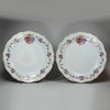 Y376 Pair of famille rose armorial plates, Qianlong (1736-95)