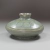 Y382 Korean celadon stoneware oil bottle