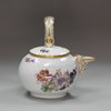 Y400 Meissen cream pot and cover with side handle, c. 1740