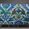 Y416 Ottoman Iznik 'saz style' rectangular tile, circa 1585