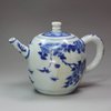 Y442 Blue and white teapot and cover, circa 1640