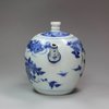 Y442 Blue and white teapot and cover, circa 1640