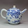 Y443 Blue and white teapot and cover, circa 1640