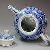 Y443 Blue and white teapot and cover, circa 1640