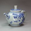 Y444 Blue and white teapot and cover, circa 1640