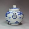 Y445 Blue and white teapot and cover, circa 1640