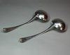 Y446 Pair of George III 'Thread Pattern' silver sauce ladles