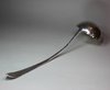 Y447 George II 'old English' pattern Irish silver pointed soup ladle