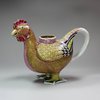 Y472 Famille rose cockerel-form teapot, Qianlong (1736-95)