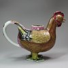 Y472 Famille rose cockerel-form teapot, Qianlong (1736-95)