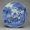 Y480 Dutch Delft blue and white plate, 18th century