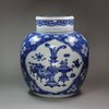 Y483 Blue and white ginger jar and cover, Kangxi (1662-1722)