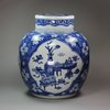 Y483 Blue and white ginger jar and cover, Kangxi (1662-1722)