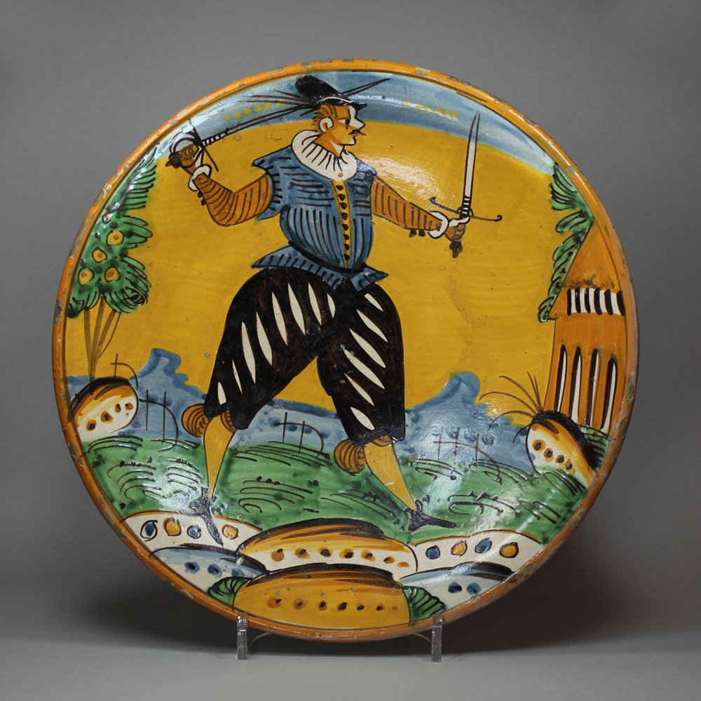 Y490 Italian Montelupo dish, 17th century