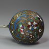 Y491 Russian silver gilt and cloisonné enamel spoon, circa 1900