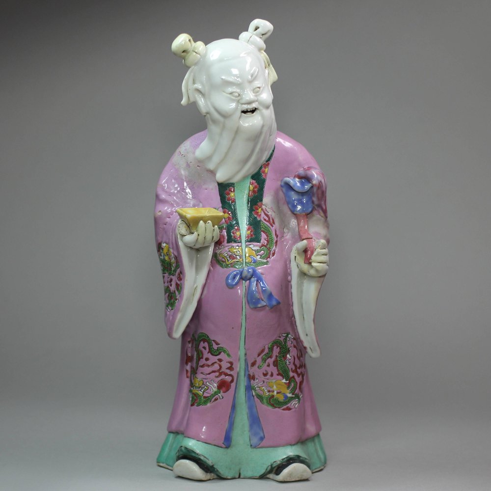 Y495 Polychrome figure of the immortal Zhong-li Quan