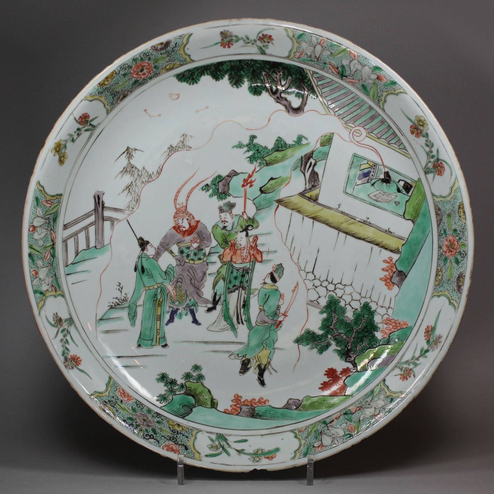 Y499 Famille verte dish, Kangxi (1662-1722)