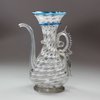 Y515 Venetian 'vetro a fili' glass jug 'biberon', 17th century