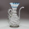 Y515 Venetian 'vetro a fili' glass jug 'biberon', 17th century