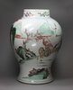 Y518 Famille verte baluster vase, Kangxi (1662-1722)