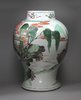 Y518 Famille verte baluster vase, Kangxi (1662-1722)