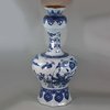 Y529 Pair of Dutch delft blue and white onion-neck vases, c. 1700