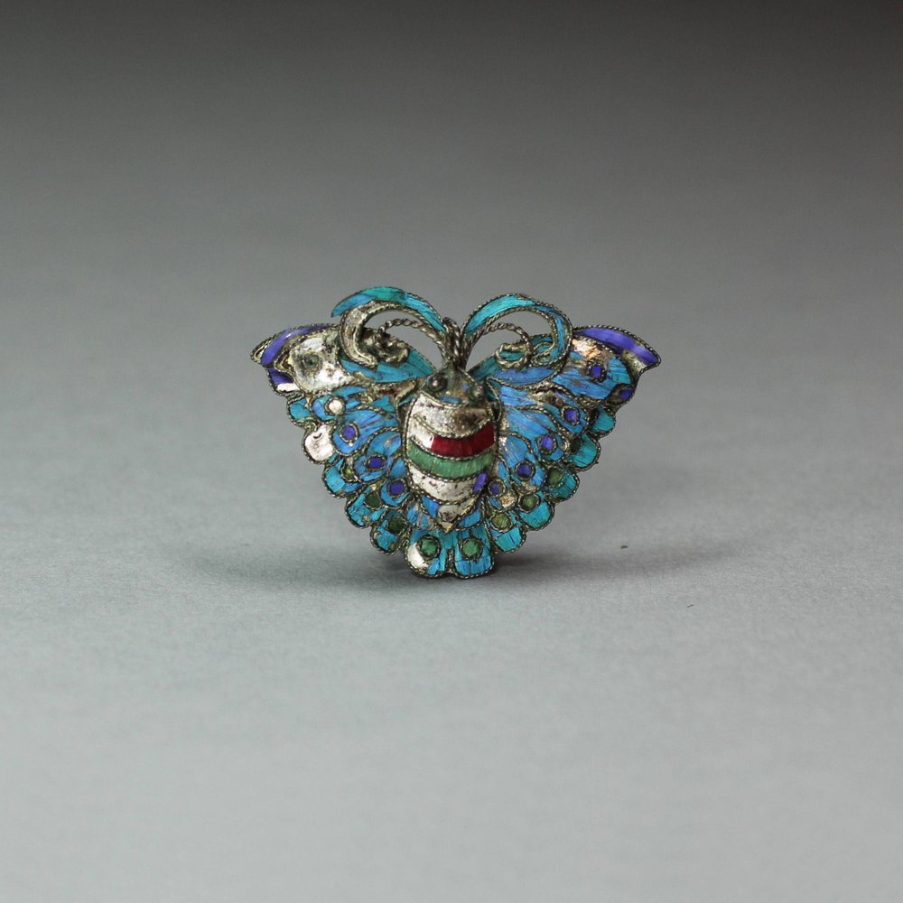 Y539 Kingfisher feather brooch, Qing dynasty (1662-1916)