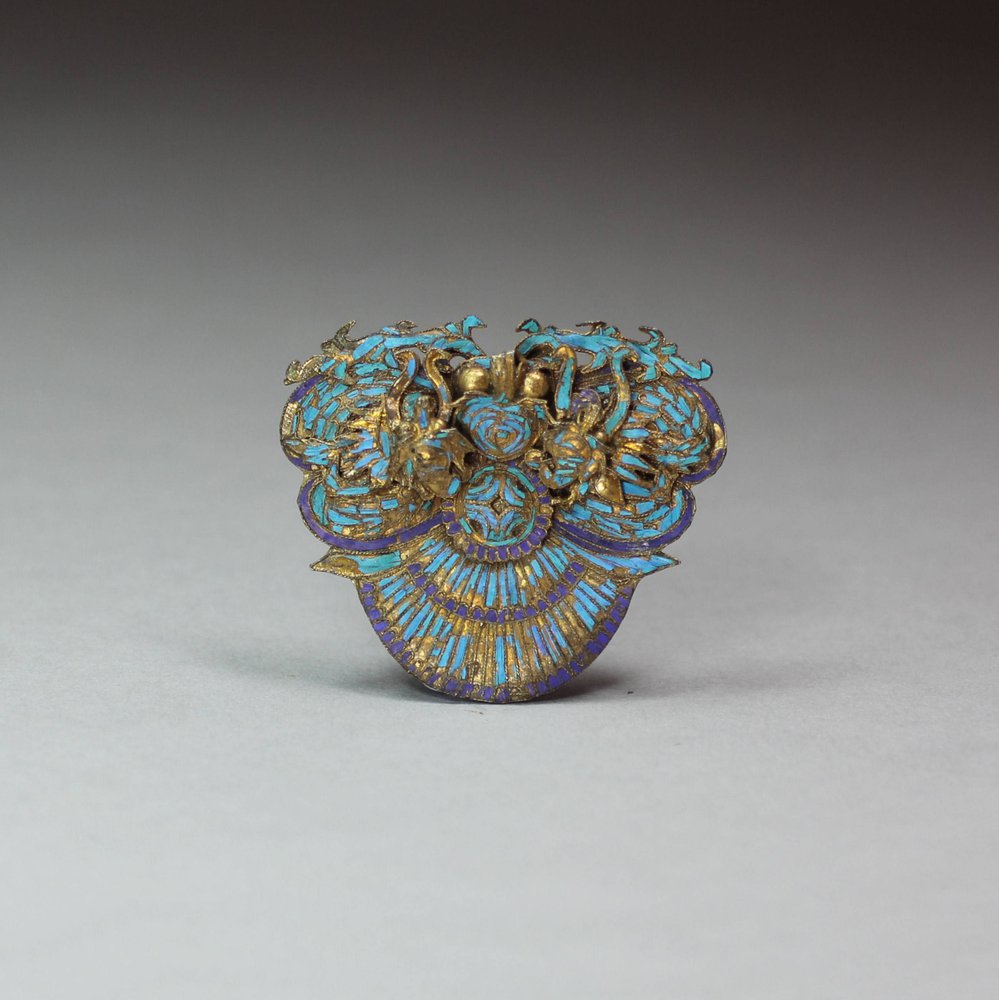 Y541 Kingfisher feather brooch, Qing dynasty (1662-1916)