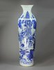 Y543 Blue and white sleeve vase (rolwagen), Chongzhen (1628-1643)