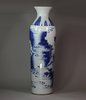 Y543 Blue and white sleeve vase (rolwagen), Chongzhen (1628-1643)