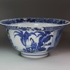 Y544 Blue and white klapmuts bowl
