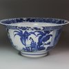 Y544 Blue and white klapmuts bowl