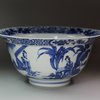 Y544 Blue and white klapmuts bowl