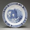 Y549 Blue and white 'Rotterdam Riots' plate