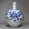 Y584 Japanese Arita blue and white apothecary bottle