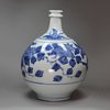 Y584 Japanese Arita blue and white apothecary bottle