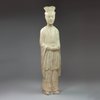 Y610 Pottery figure of a standing man, Tang dynasty (618-906)