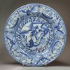 Y625 Blue and white dish, Wanli (1573-1619)