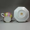 Y630 Famille rose octagonal teapot, cover and tray