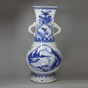 Y637 Blue and white archaistic baluster vase, Kangxi (1662-1722)