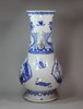 Y637 Blue and white archaistic baluster vase, Kangxi (1662-1722)