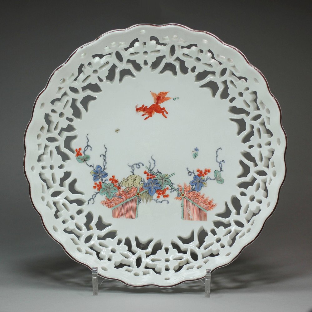 Y655 Meissen dish in the Kakiemon style, mid 18th century