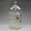 Y685 Bohemian glass flask, mid 18th century