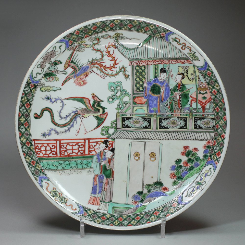 Y687 Famille verte dish, Kangxi (1662-1722)